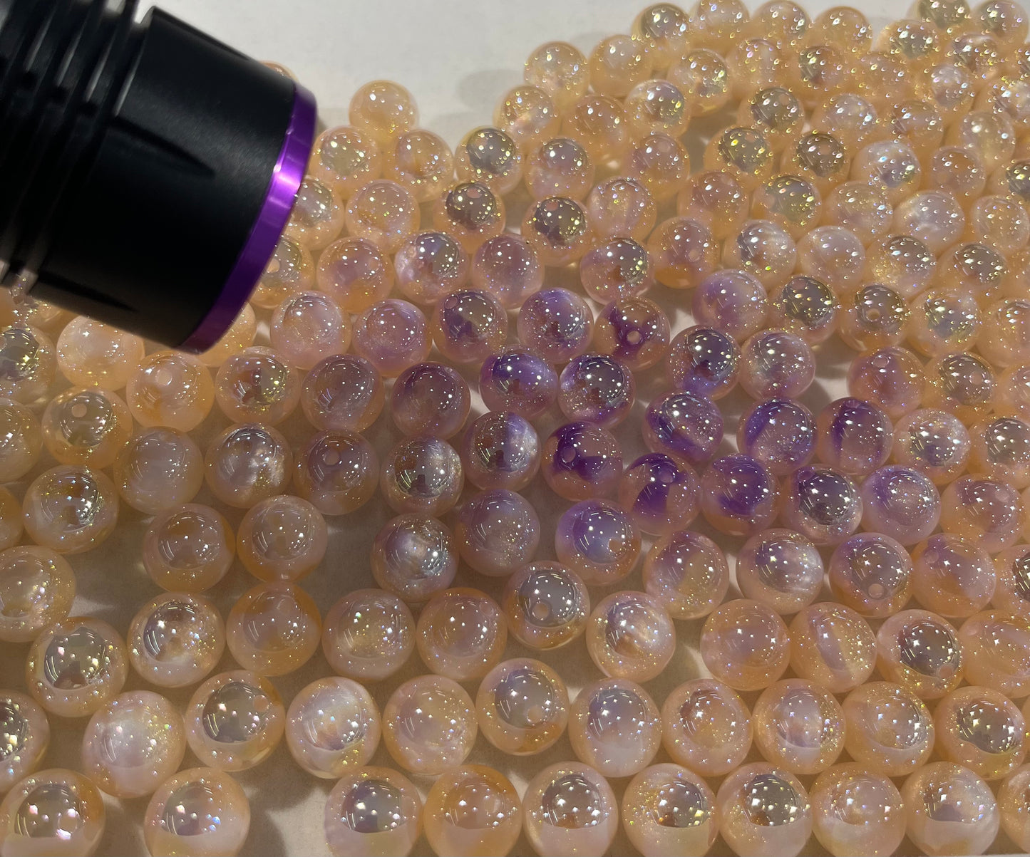 super popular 16mm color change resin bead DIY ,keychain