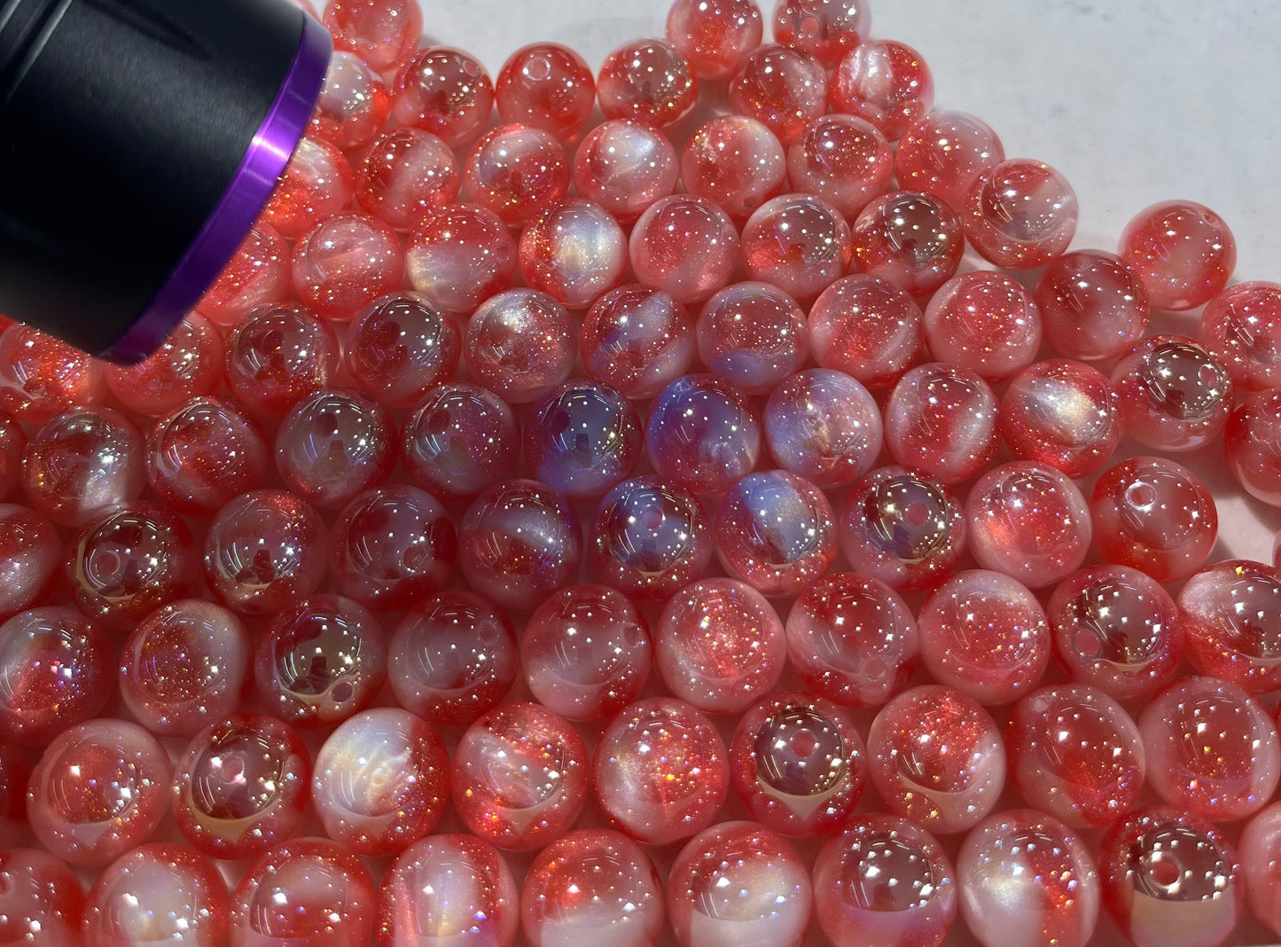 super popular 16mm color change resin bead DIY ,keychain
