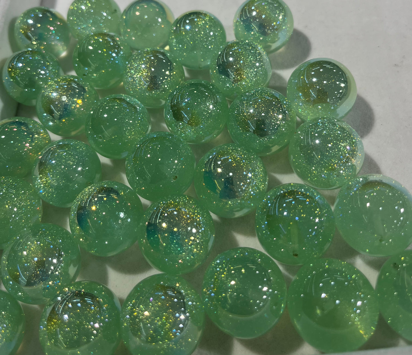 25mm half hole pendant bead