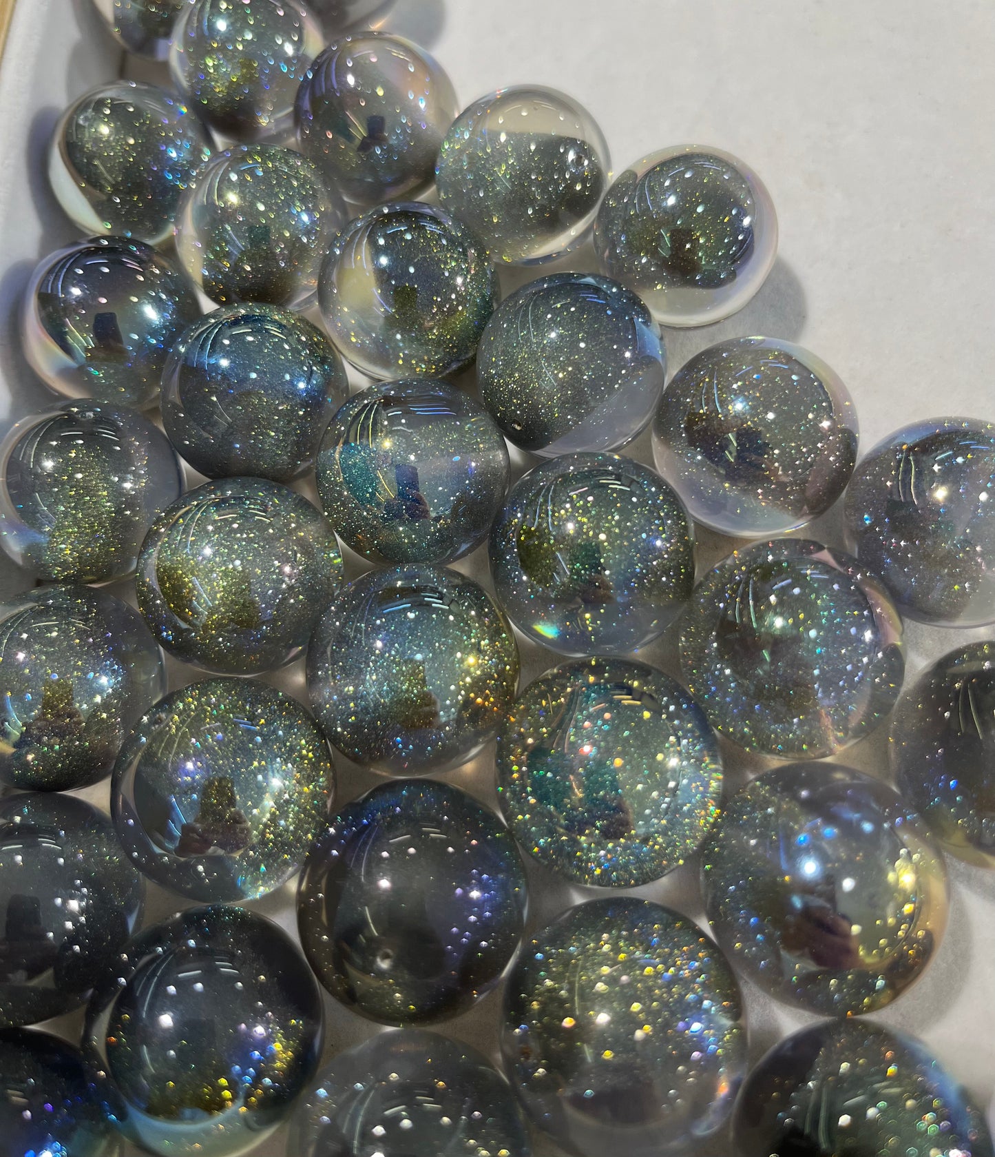 25mm half hole pendant bead