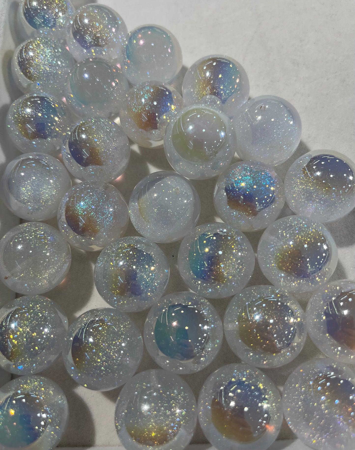 25mm half hole pendant bead