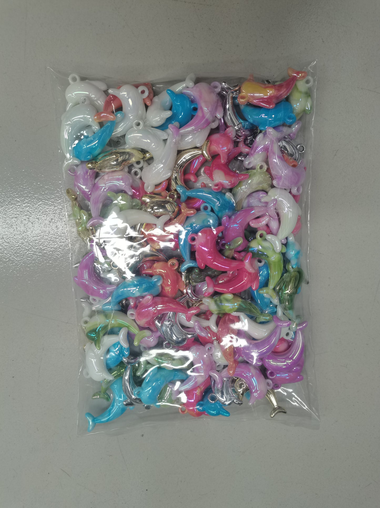 DIY acrylic pendant balloon dolphin bear apple