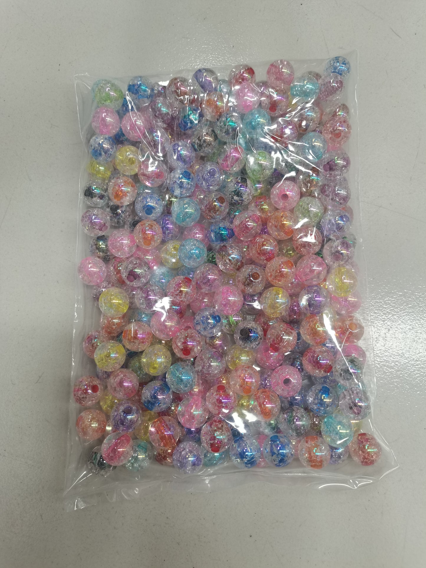 DIY acrylic creckle double layer bead 20mm 18mm 16mm 14mm