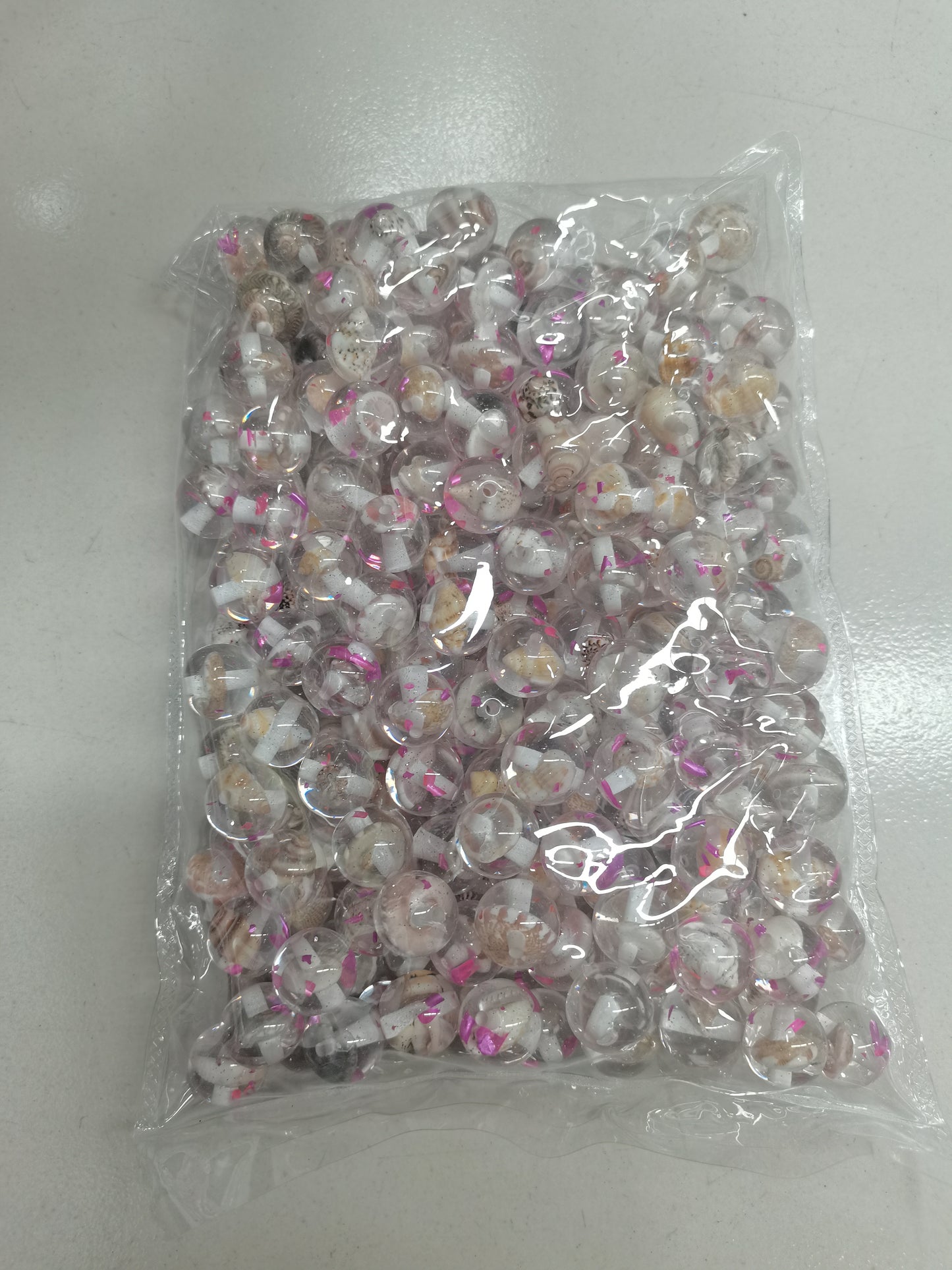 16mm acrylic dry flower beads, seprate colors and mix colors