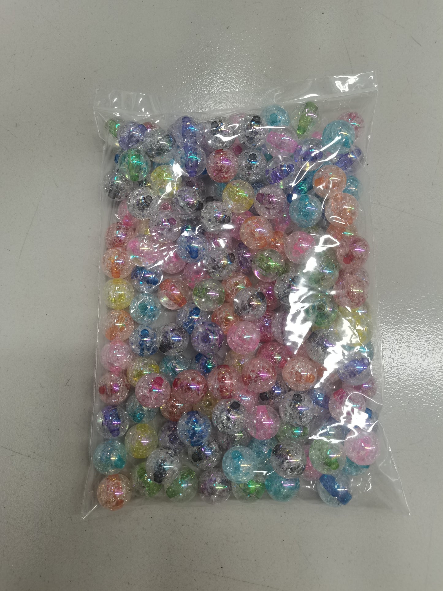 DIY acrylic creckle double layer bead 20mm 18mm 16mm 14mm
